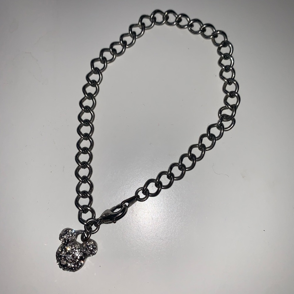Disney Mickey Mouse ears silver charm Bracelet